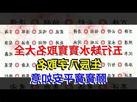 五行屬水 名字
